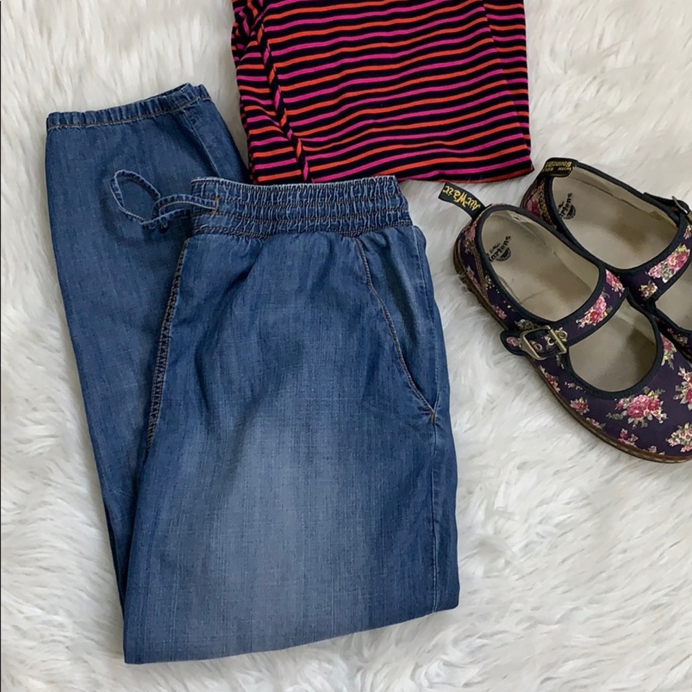 GAP Cropped Denim Joggers